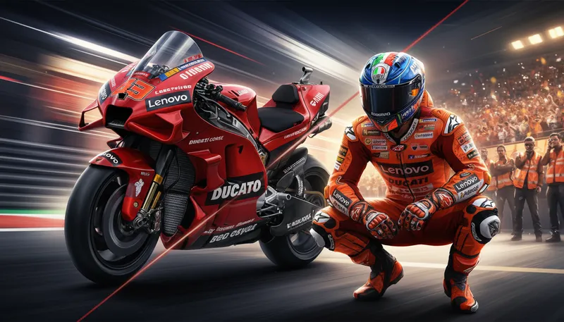 Pecco Bagnaia y los problemas técnicos de la Ducati GP26