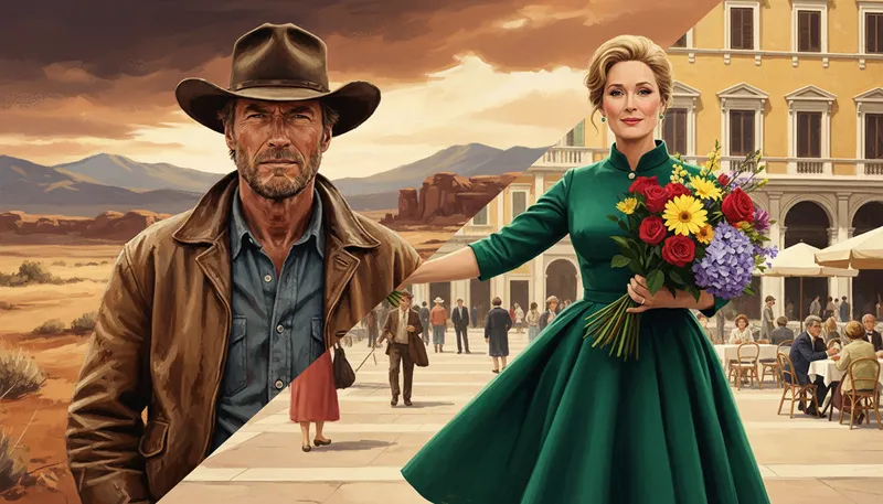 Clint Eastwood y Meryl Streep en Los puentes de Madison